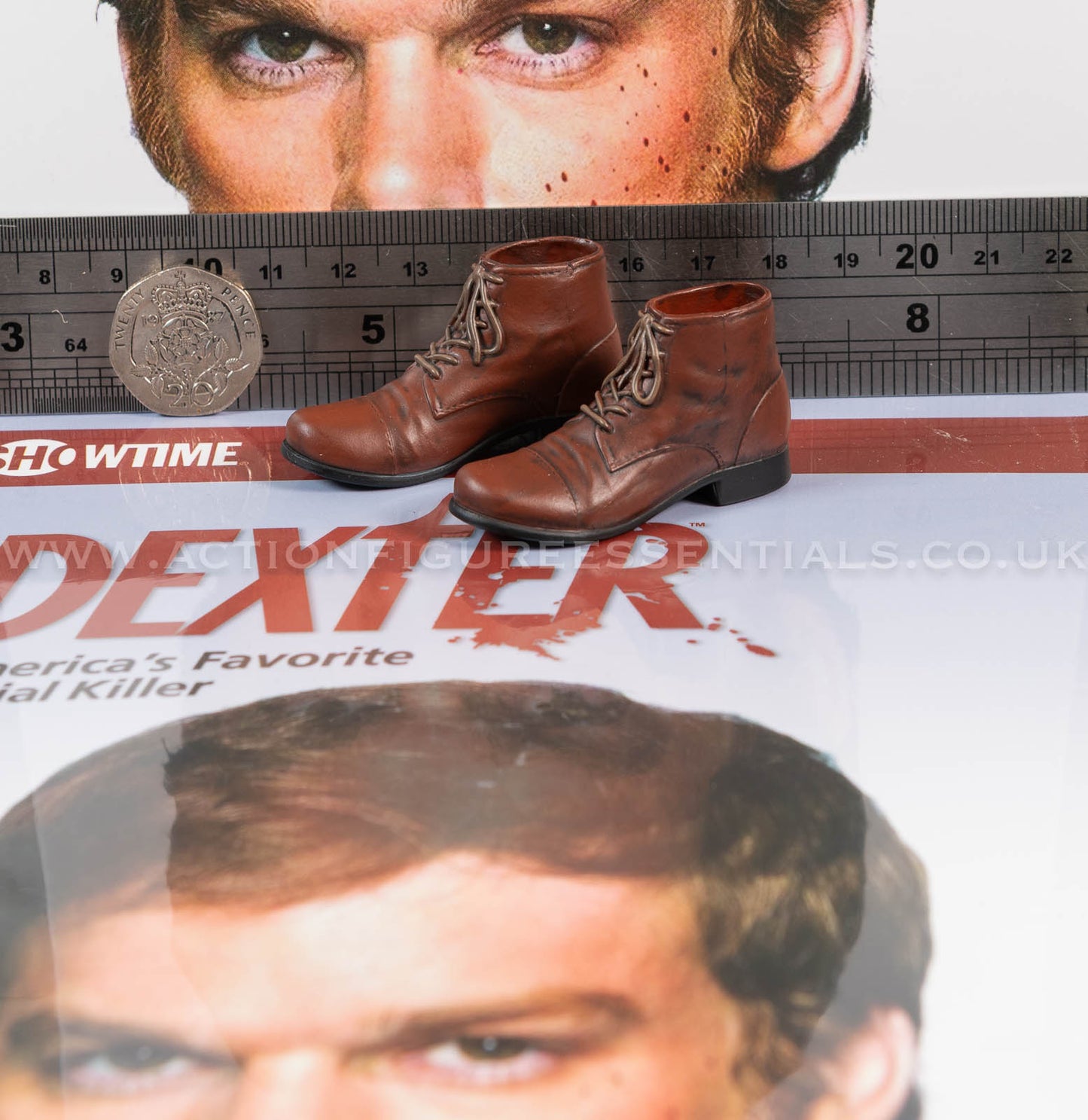 Dexter - Dexter Morgan - Brown Kill Boots - Dark Passenger - FlashBack Figures 1:6 Scale Loose Parts