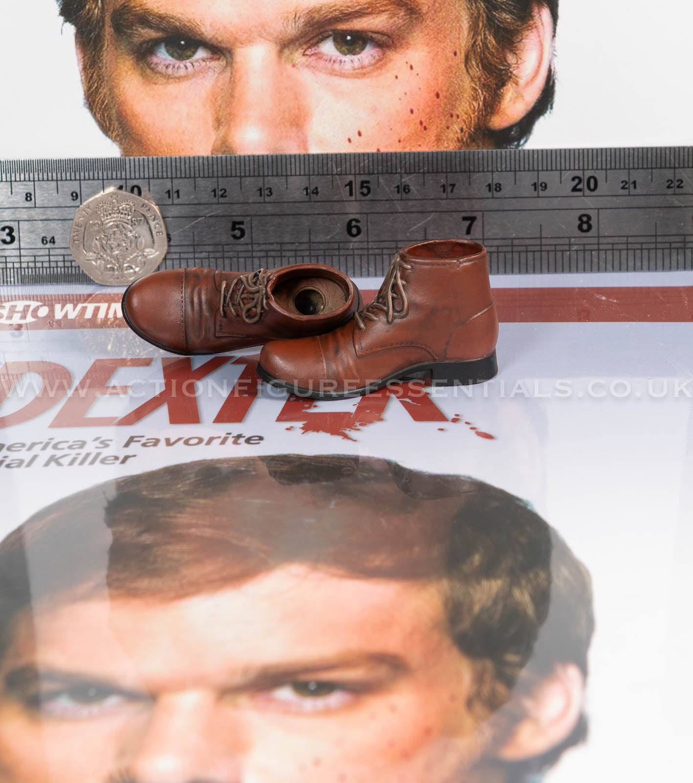 Dexter - Dexter Morgan - Brown Kill Boots - Dark Passenger - FlashBack Figures 1:6 Scale Loose Parts