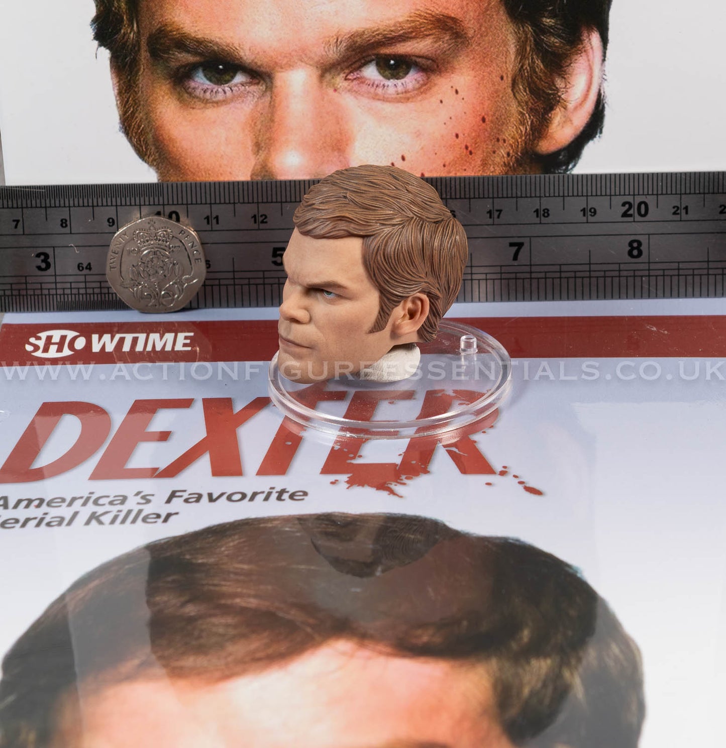 Dexter - Dexter Morgan - Dark Passenger Head Sculpt - FlashBack Figures 1:6 Scale Loose Parts