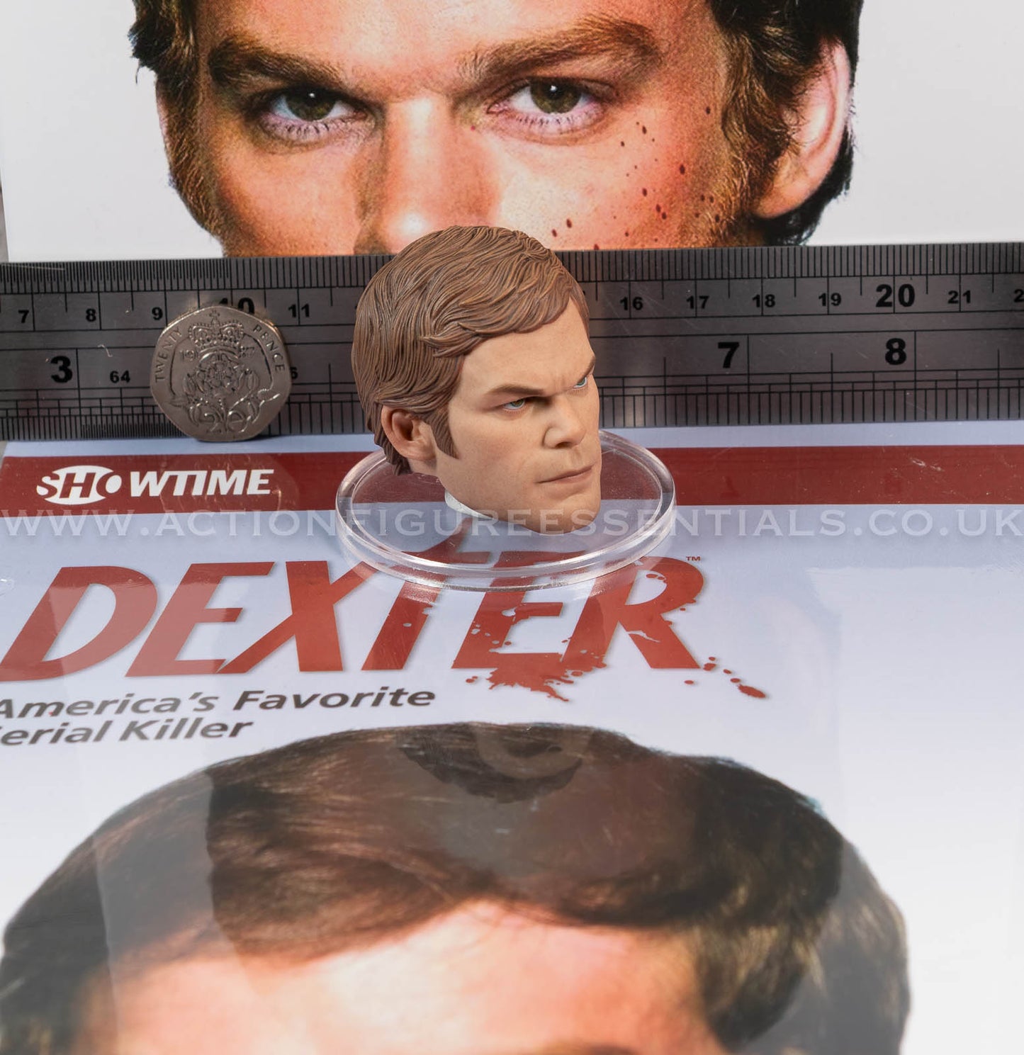 Dexter - Dexter Morgan - Dark Passenger Head Sculpt - FlashBack Figures 1:6 Scale Loose Parts