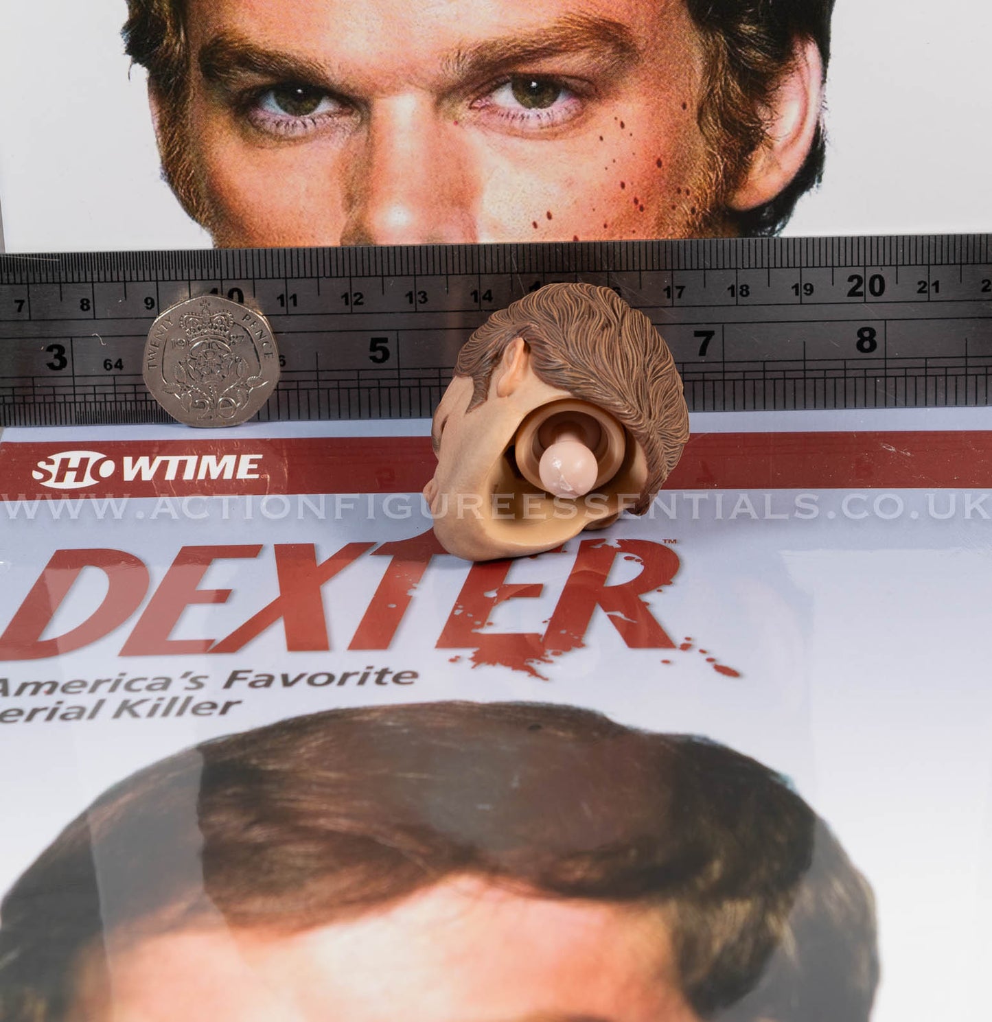 Dexter - Dexter Morgan - Dark Passenger Head Sculpt - FlashBack Figures 1:6 Scale Loose Parts