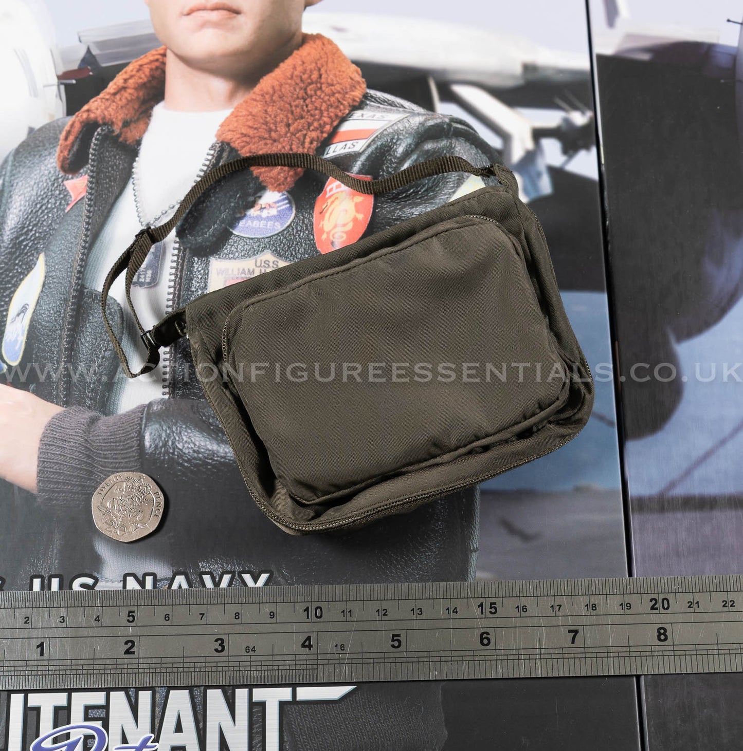 Top Gun - Officer Luggage Bag- Maverick - MA80181 US Navy Naval Aviator Lieutenant Pete - DID - 1:6 Loose Parts