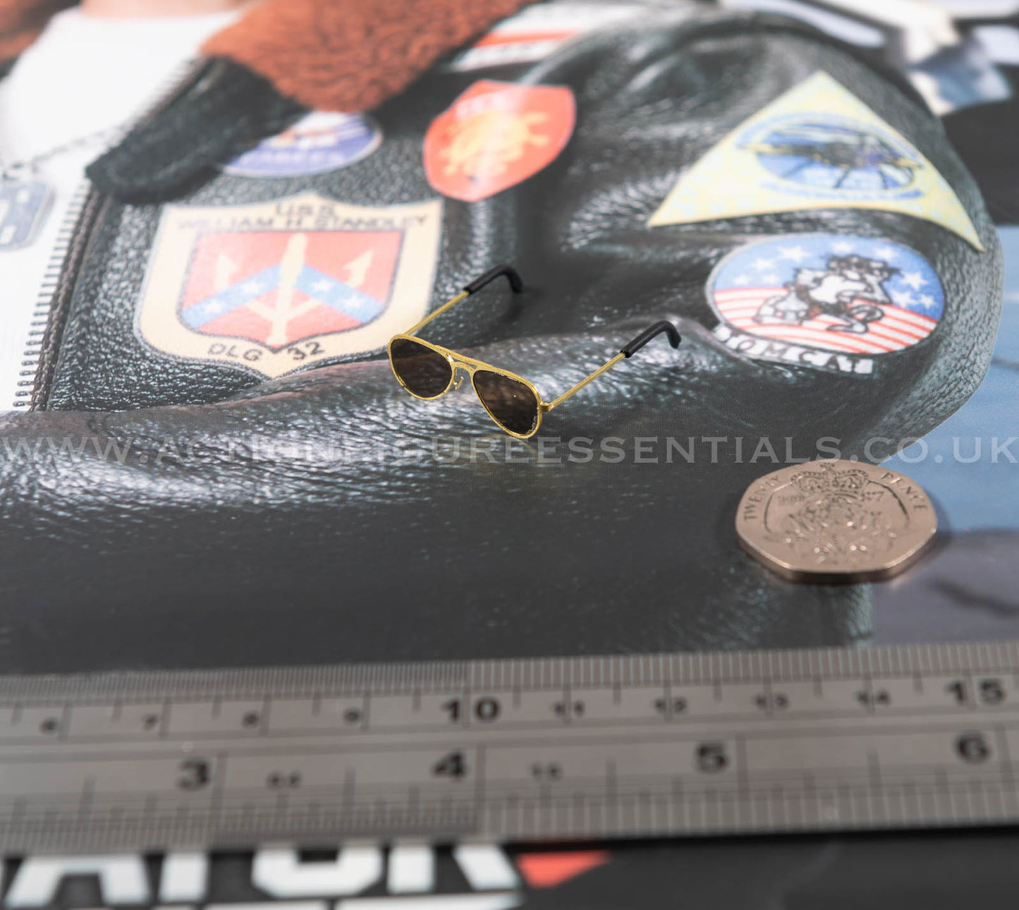 Top Gun - Aviator Sunglasses - Maverick - MA80181 US Navy Naval Aviator Lieutenant Pete - DID - 1:6 Loose Parts