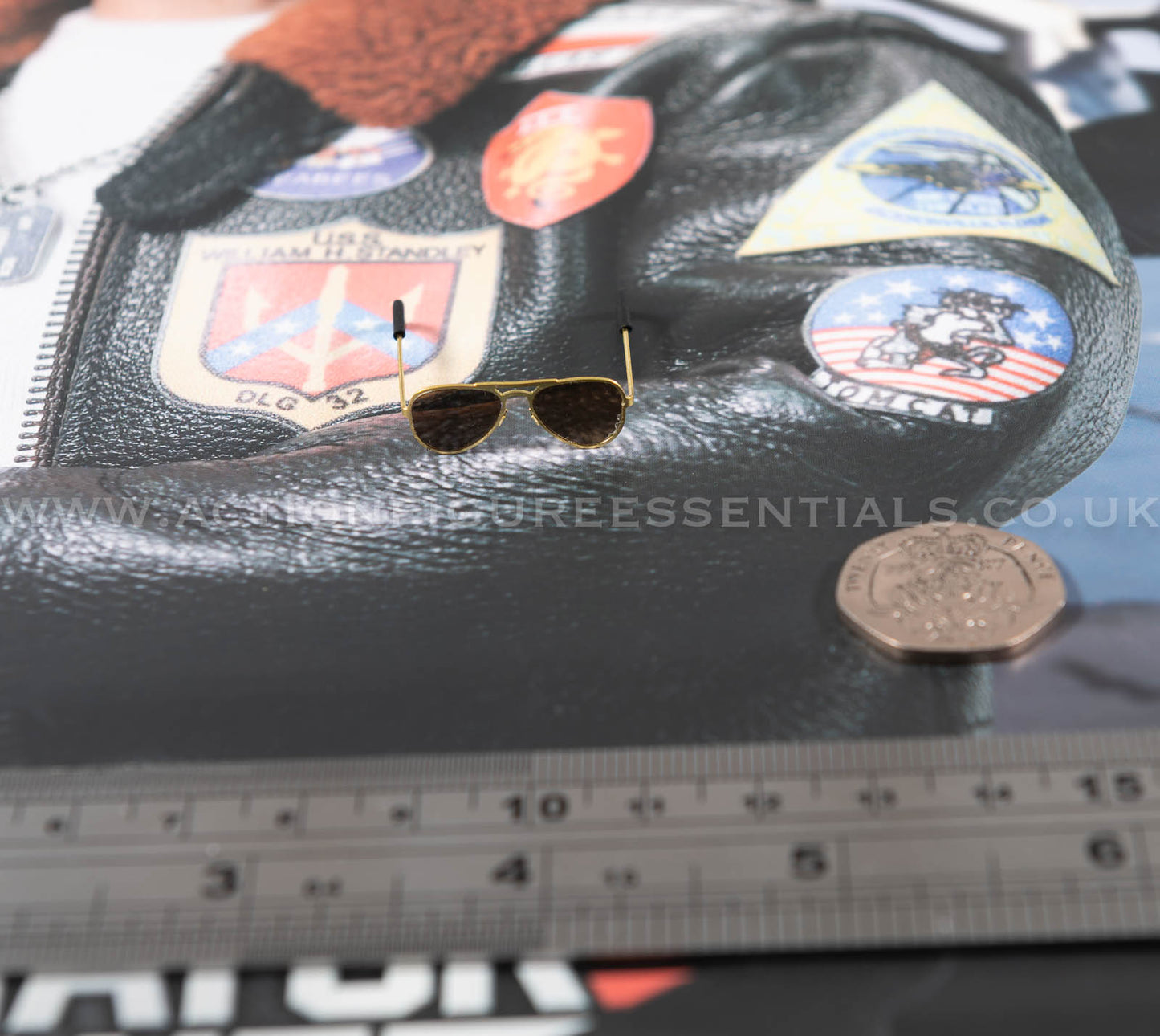 Top Gun - Aviator Sunglasses - Maverick - MA80181 US Navy Naval Aviator Lieutenant Pete - DID - 1:6 Loose Parts