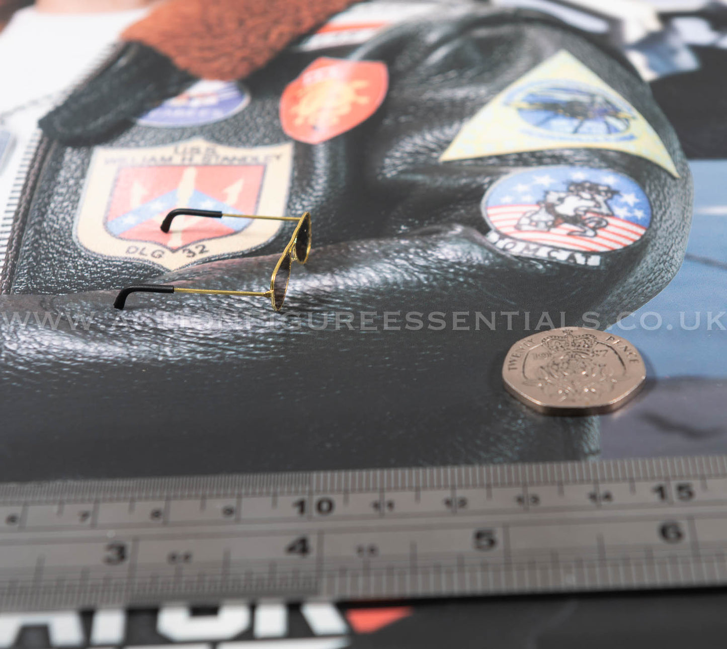 Top Gun - Aviator Sunglasses - Maverick - MA80181 US Navy Naval Aviator Lieutenant Pete - DID - 1:6 Loose Parts