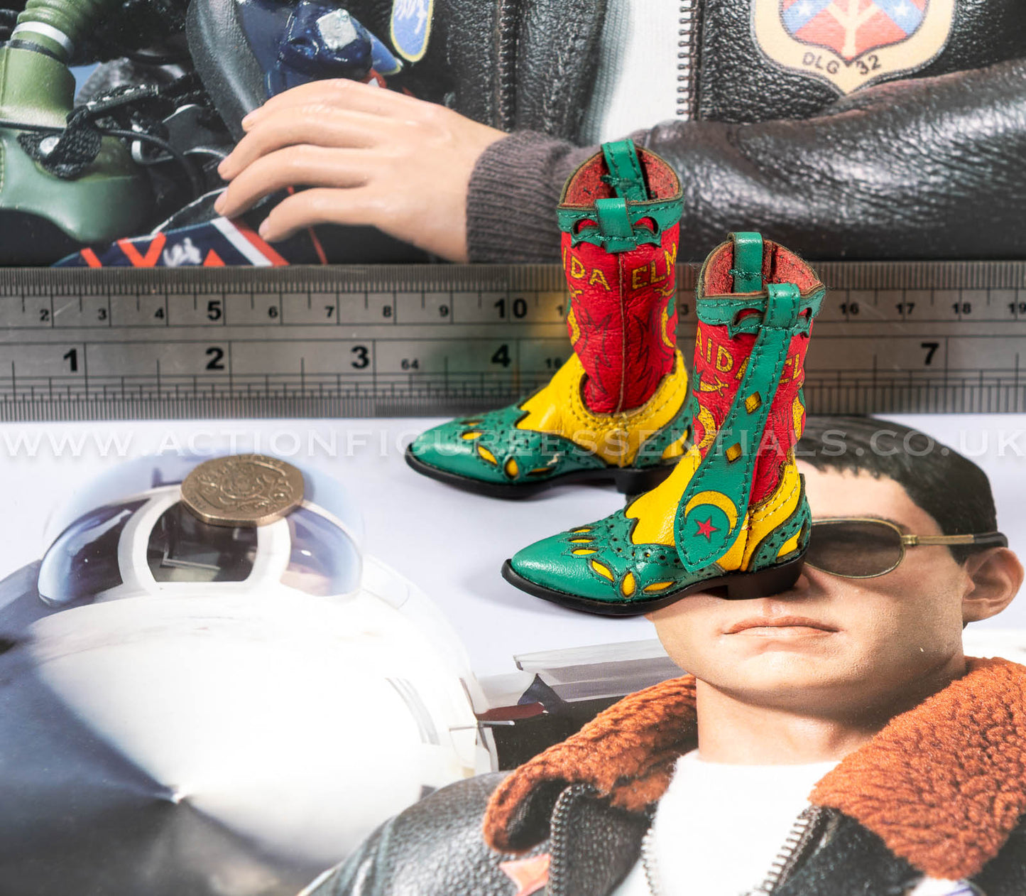 Top Gun - Leather Cowboy Boots - Maverick - MA80181 US Navy Naval Aviator Lieutenant Pete - DID - 1:6 Loose Parts