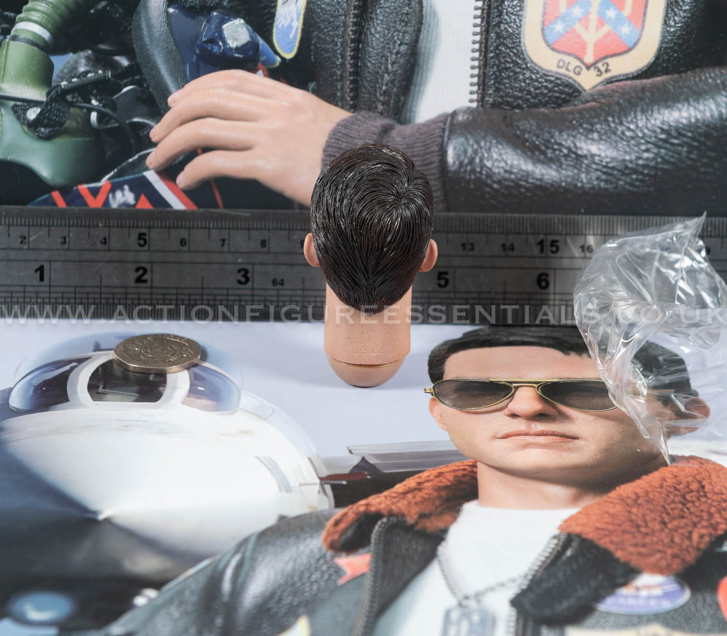 Top Gun - Head Sculpt - Maverick - MA80181 US Navy Naval Aviator Lieutenant Pete - DID - 1:6 Loose Parts