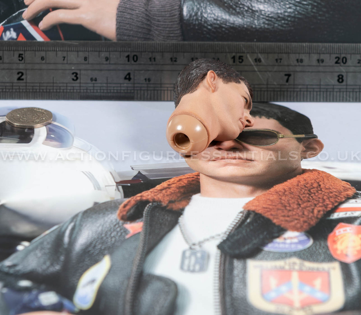 Top Gun - Head Sculpt - Maverick - MA80181 US Navy Naval Aviator Lieutenant Pete - DID - 1:6 Loose Parts