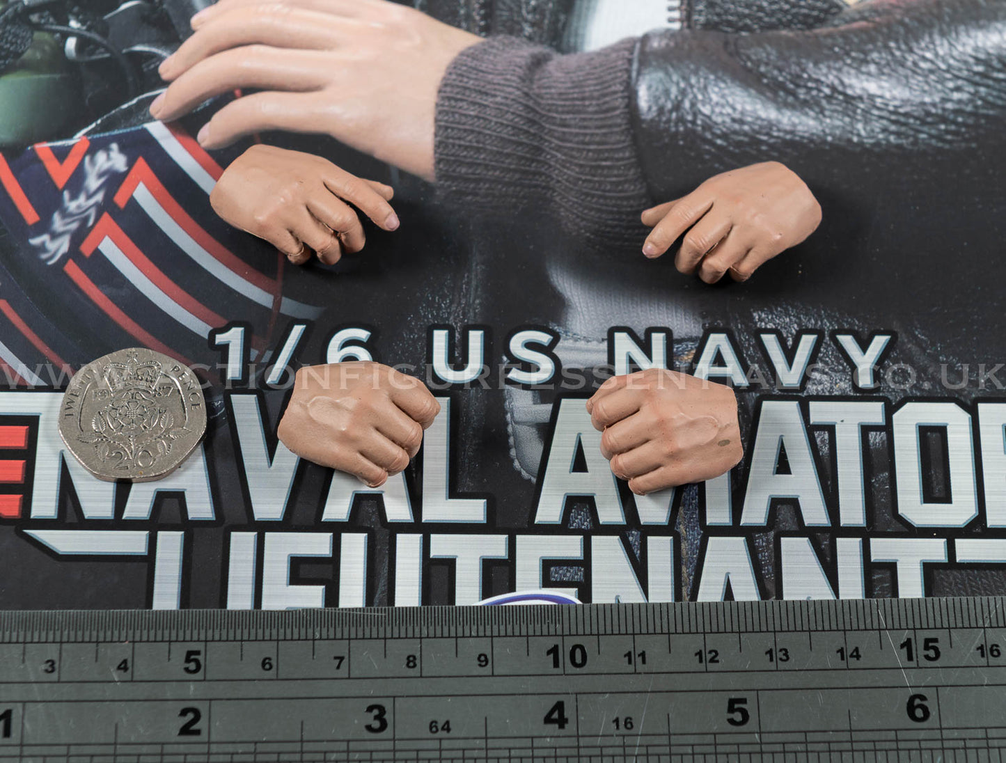 Top Gun - Body Hands Set - Maverick - MA80181 US Navy Naval Aviator Lieutenant Pete - DID - 1:6 Loose Parts