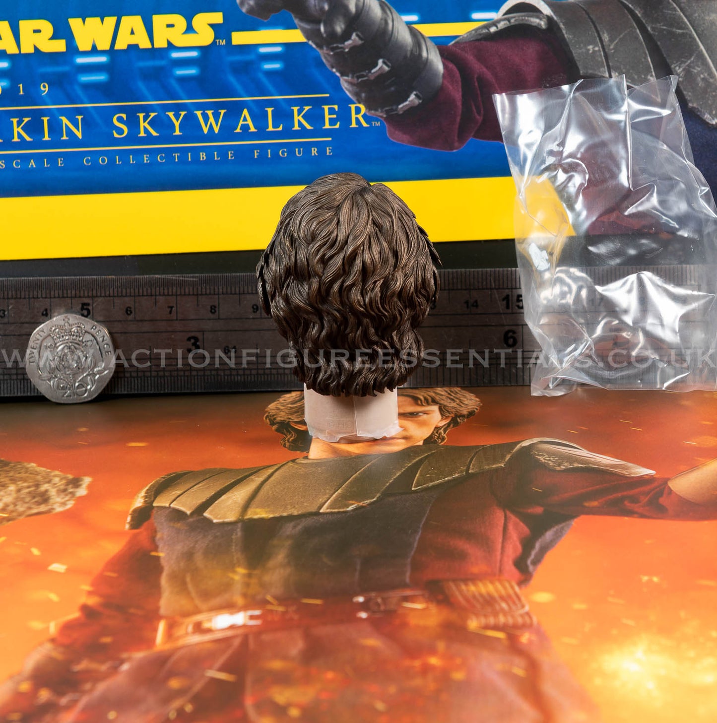 Hot Toys - Anakin Skywalker - Head Sculpt - Star Wars - TMS019 Special Edition - 1:6 Loose Parts