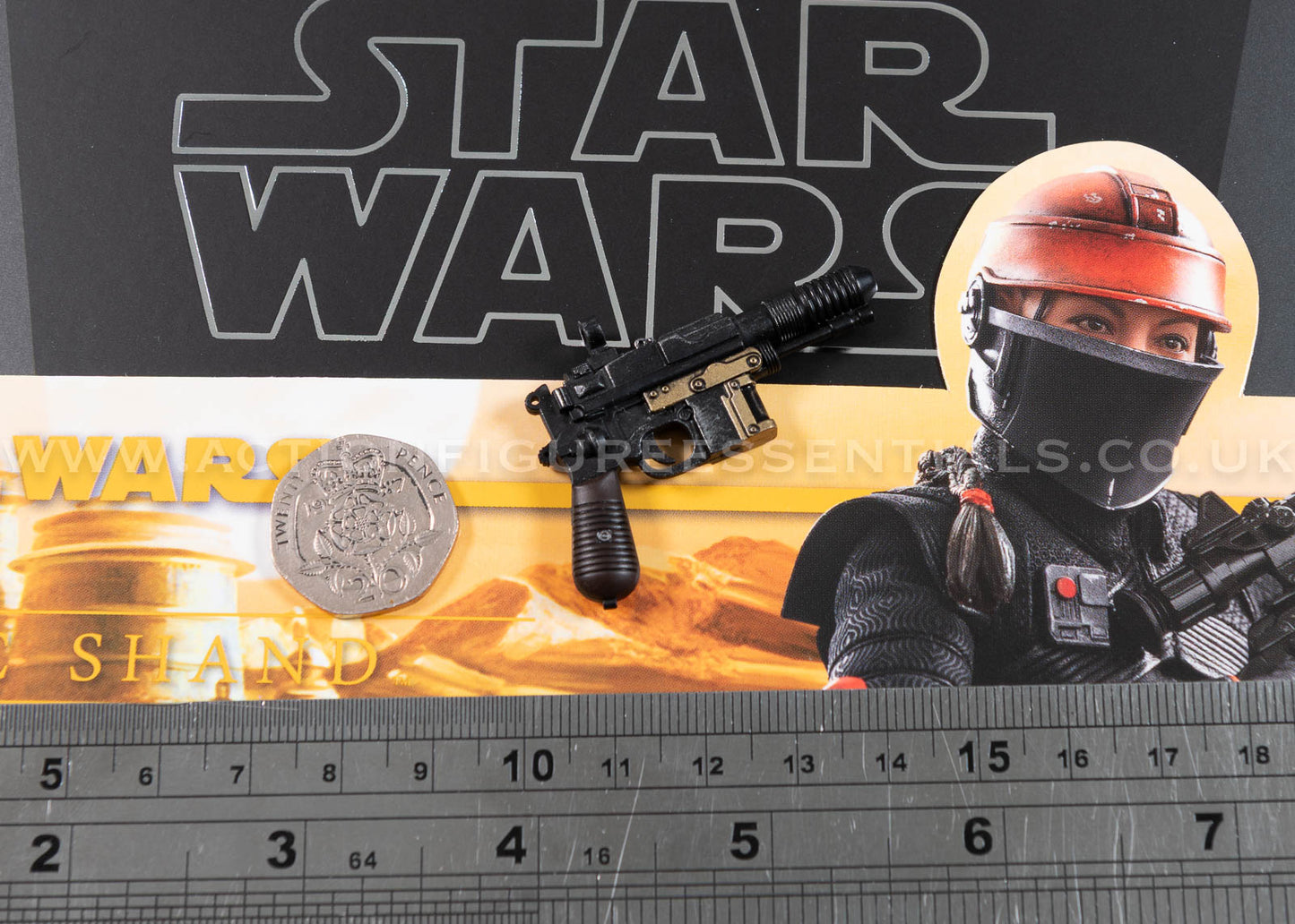 Hot Toys Fennec Shand Blaster Pistol Weapon - Star Wars - TMS068 - 1:6 Loose Parts
