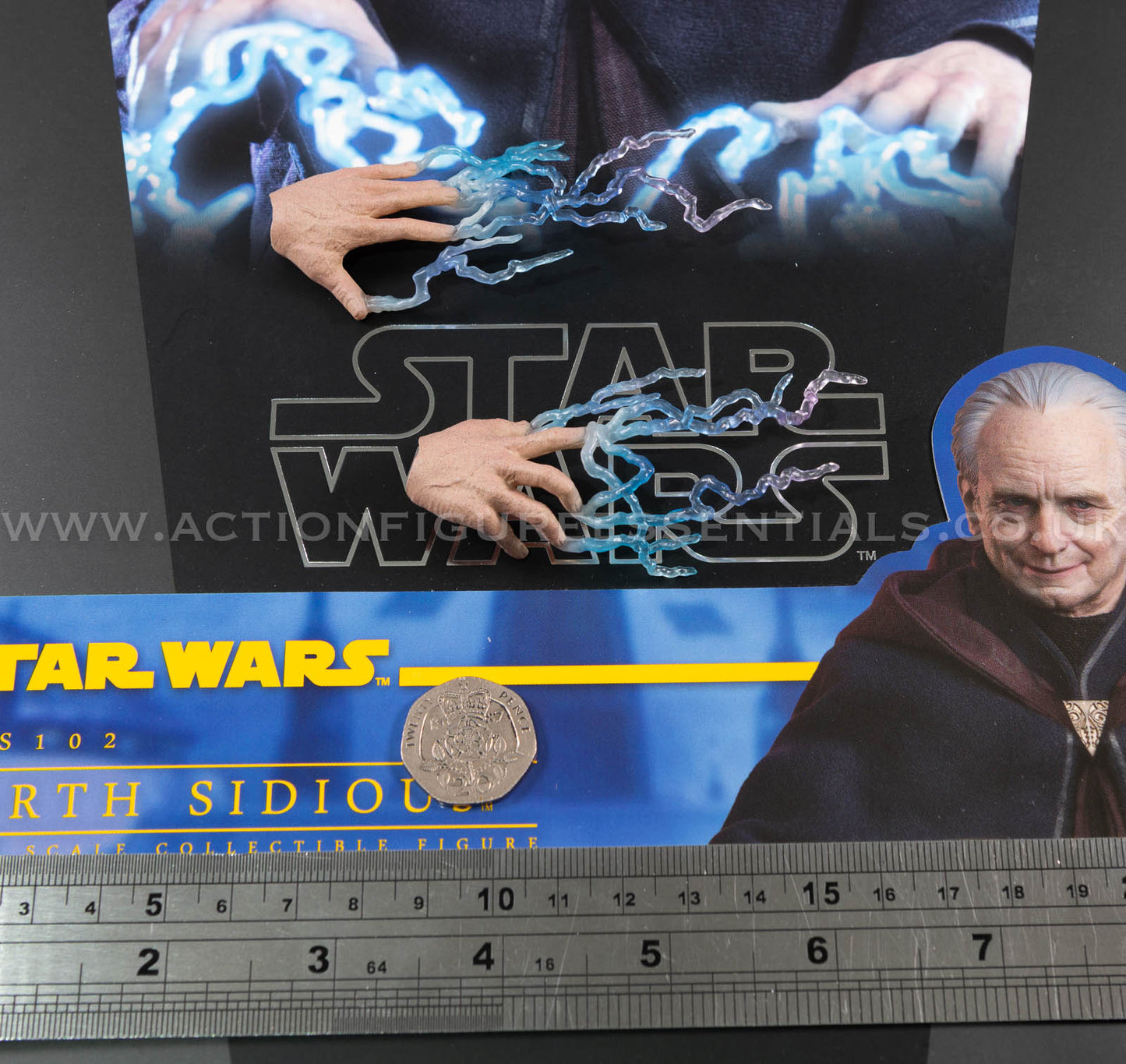 Hot Toys Emperor Palpatine Force Lightning Hands Effect - Star Wars - Darth Sidious TMS102 - 1:6 Loose Parts