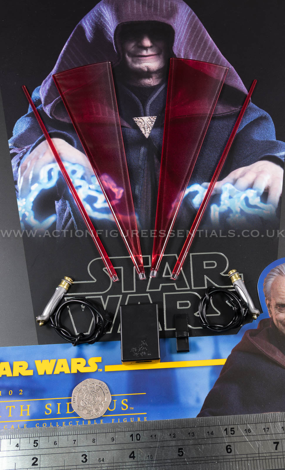 Hot Toys LED USBC Lightsaber Set Emperor Palpatine - Star Wars - Darth Sidious TMS102 - 1:6 Loose Parts