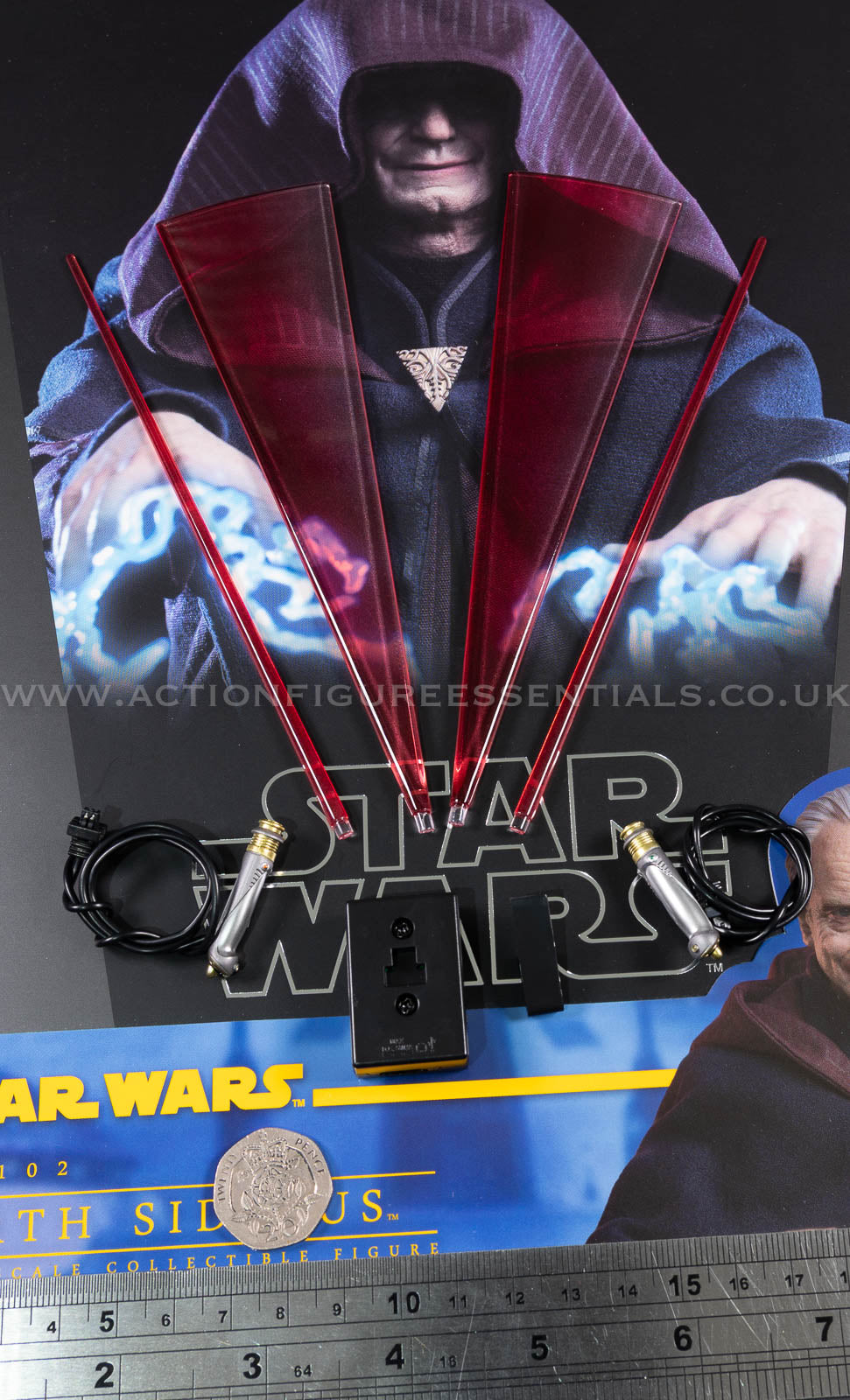 Hot Toys LED USBC Lightsaber Set Emperor Palpatine - Star Wars - Darth Sidious TMS102 - 1:6 Loose Parts