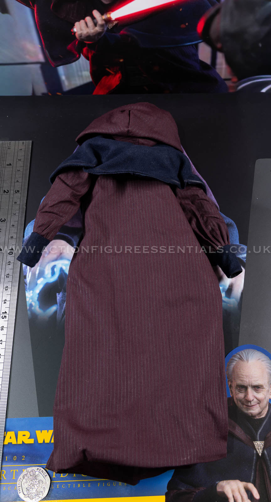 Hot Toys Emperor Palpatine Robe Hooded Cape - Star Wars - Darth Sidious TMS102 - 1:6 Loose Parts
