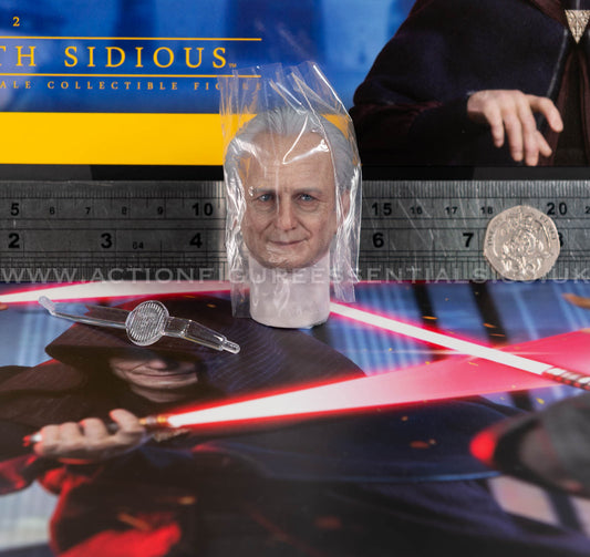Hot Toys Emperor Palpatine Head Sculpt - Star Wars - Darth Sidious TMS102 - 1:6 Loose Parts