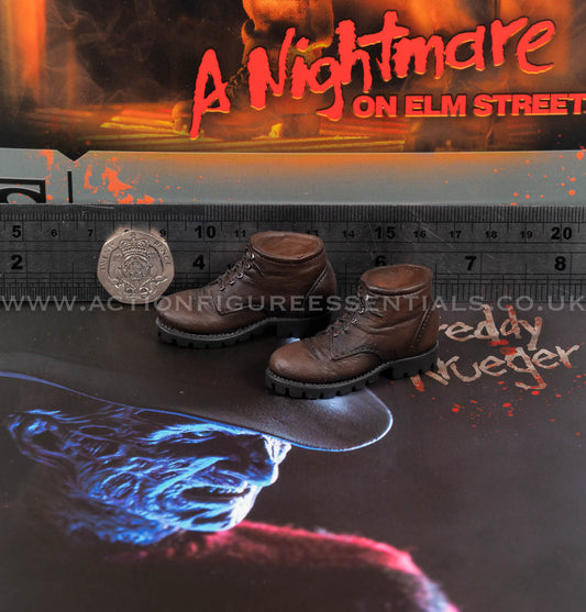 Sideshow - Freddy Krueger Brown Boots - A Nightmare On Elm Street 1:6 Loose Parts
