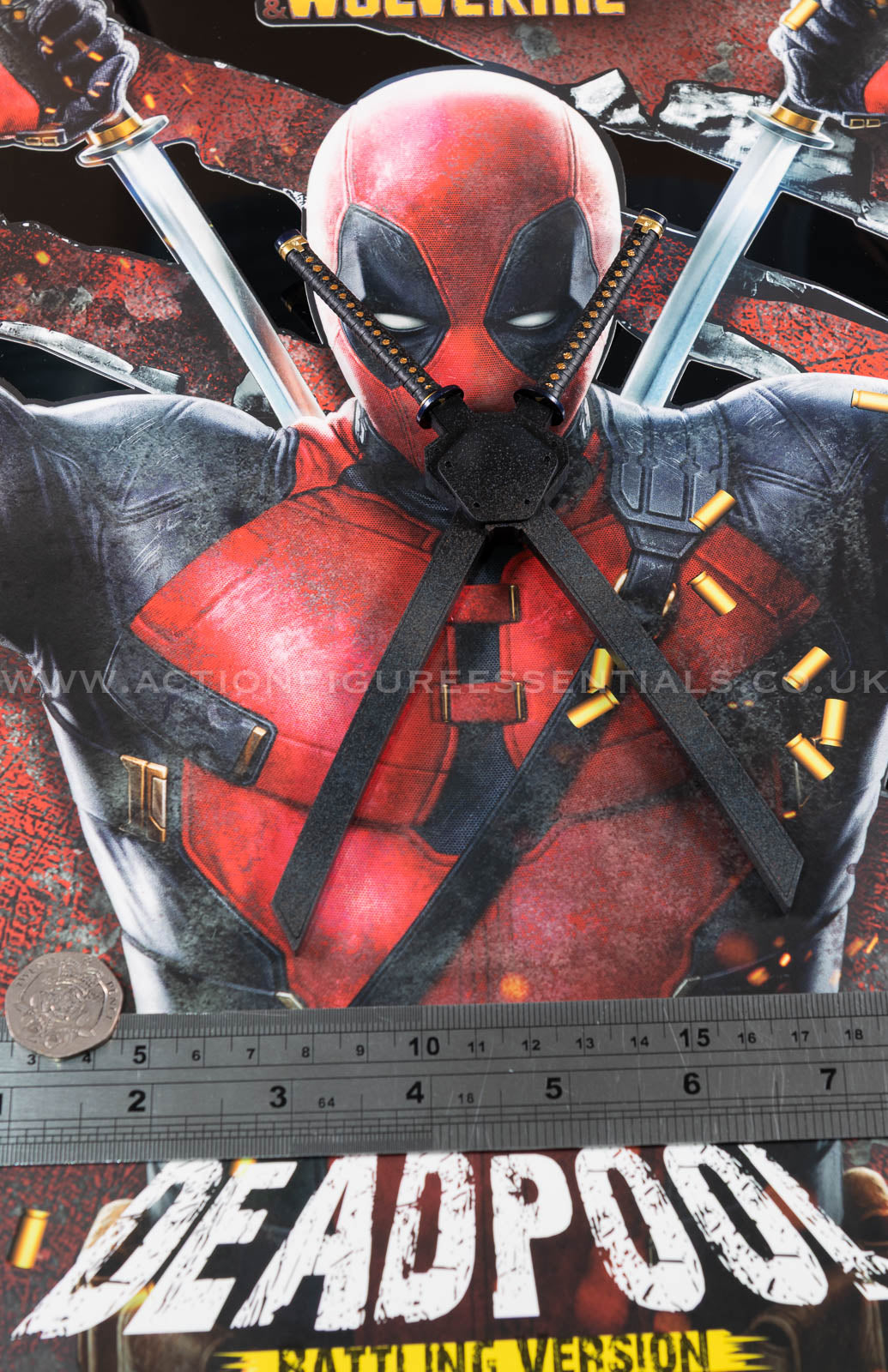 Hot Toys - Deadpool Katana Scabbard Set - Battling Version - MMS782 - 1:6 Loose Parts