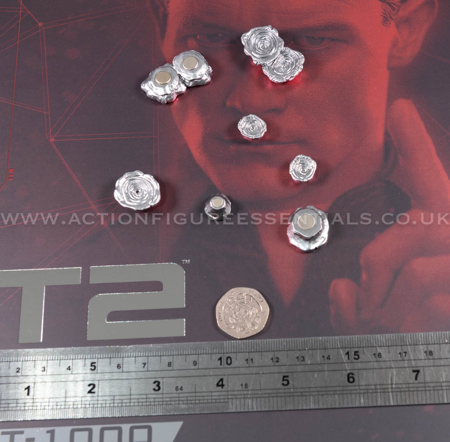 Hot Toys - T-1000 Terminator 2.0 Bullet Liquid Metal Effects - MMS774 - 1:6 Loose Parts
