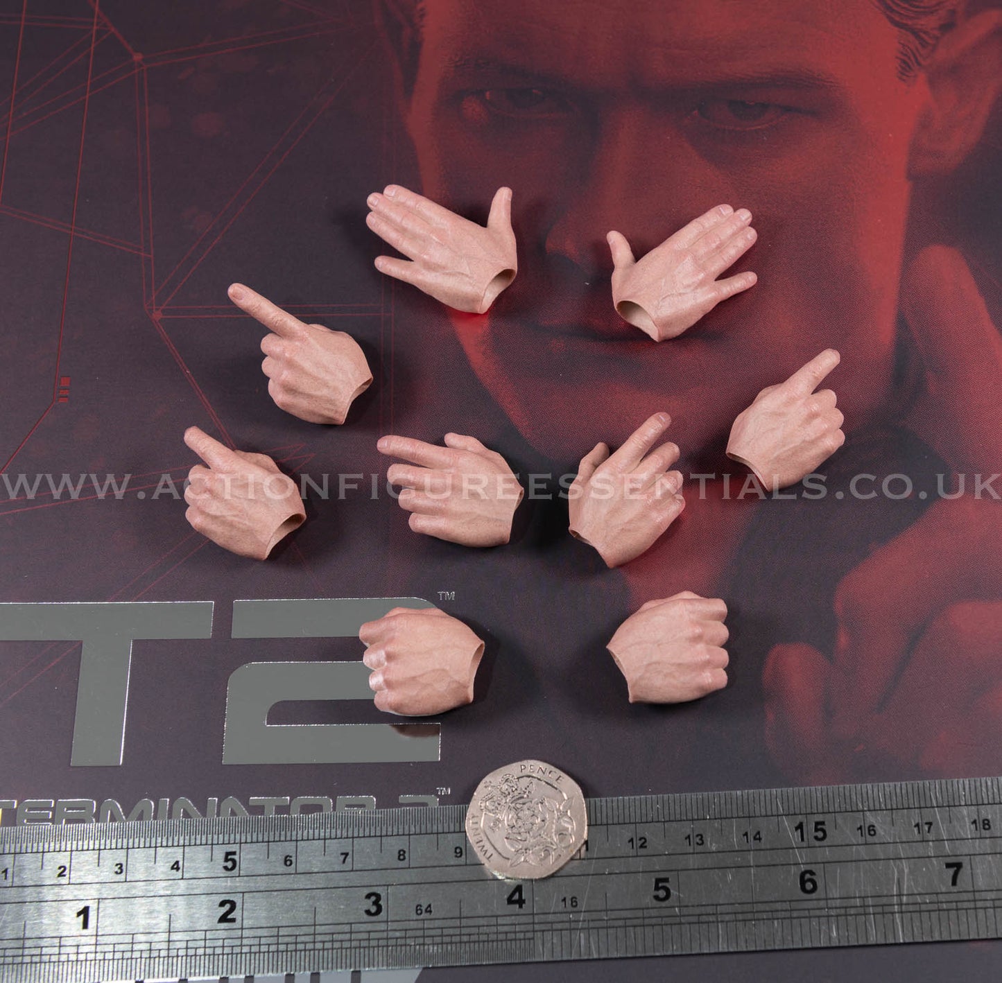 Hot Toys - T-1000 Terminator 2.0 Hand Set - MMS774 - 1:6 Loose Parts