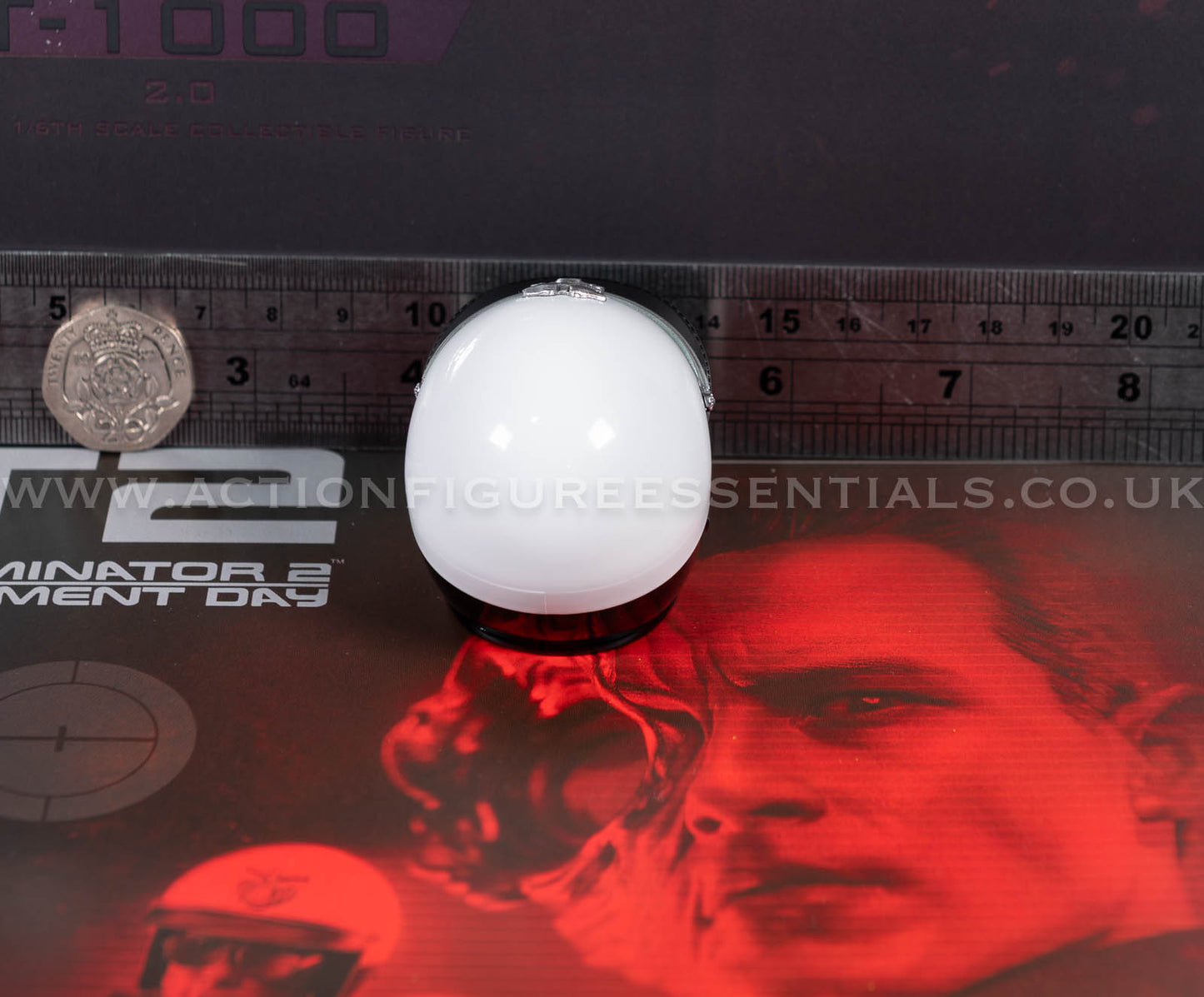 Hot Toys - T-1000 Terminator 2.0 Police Motorcycle Helmet - MMS774 - 1:6 Loose Parts