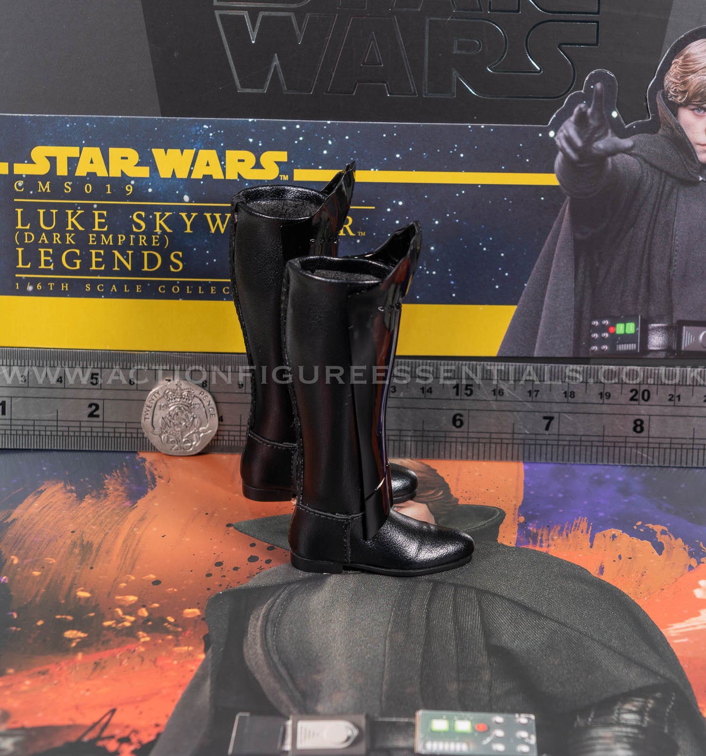 Hot Toys - Luke Skywalker Tall Armored Boots  - Star Wars - CMS019 Dark Empire - 1:6 Loose Parts