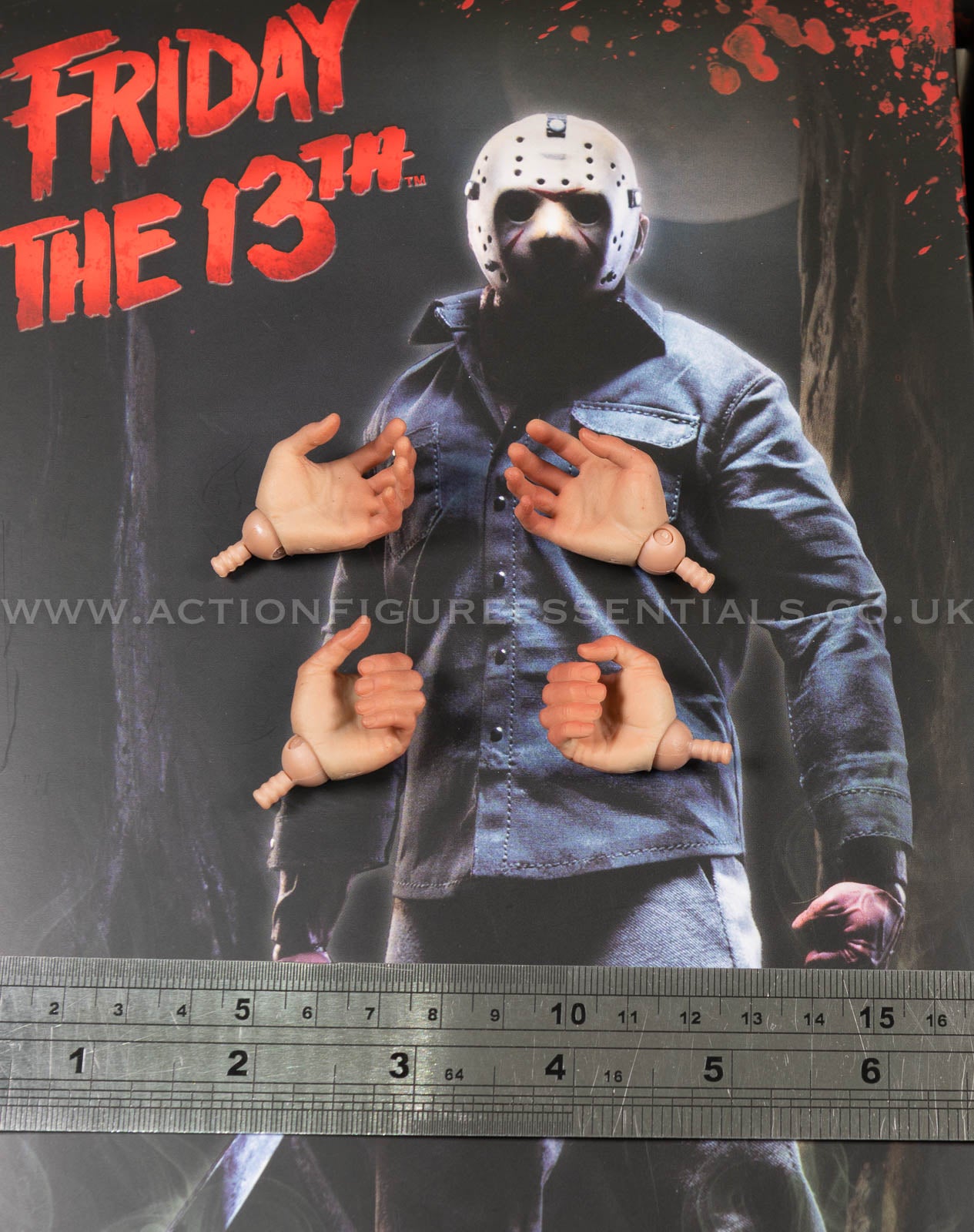 Jason Voorhees Hands Wrist Peg Set - Friday The 13th - Sideshow - 1:6 Loose Parts