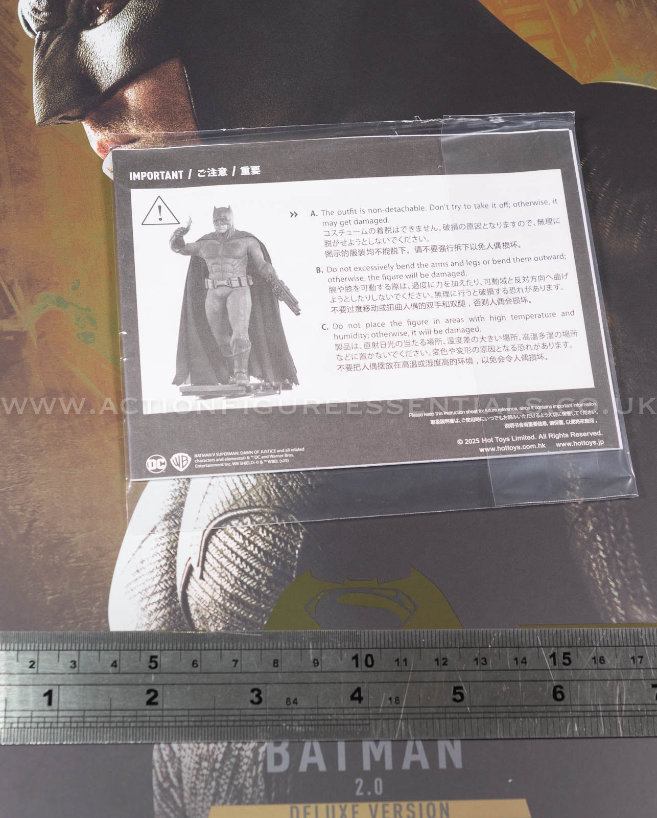 Hot Toys - Batman Instructions BVS 2.0 - MMS732 Deluxe - 1:6 Loose Parts DC