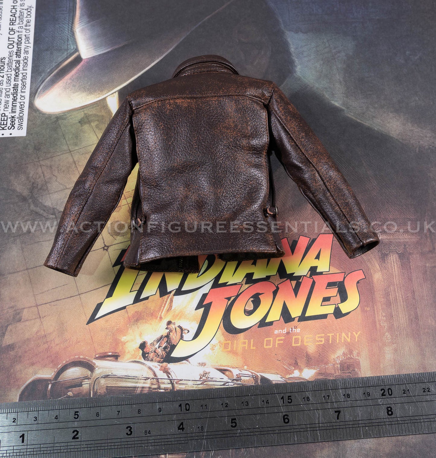 Hot Toys - Indiana Jones - Genuine Brown Leather Jacket - Dial of Destiny - MMS717 - 1:6 Scale Parts Deluxe Version