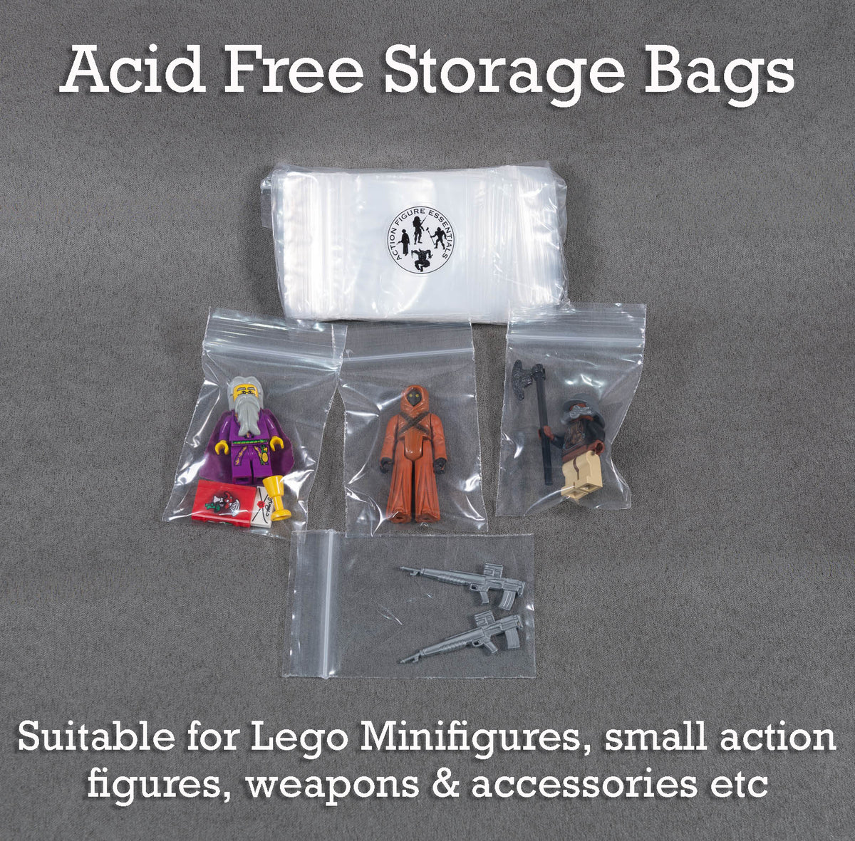 Acid-Free Grip-Seal Storage Bags 75 × 55mm
