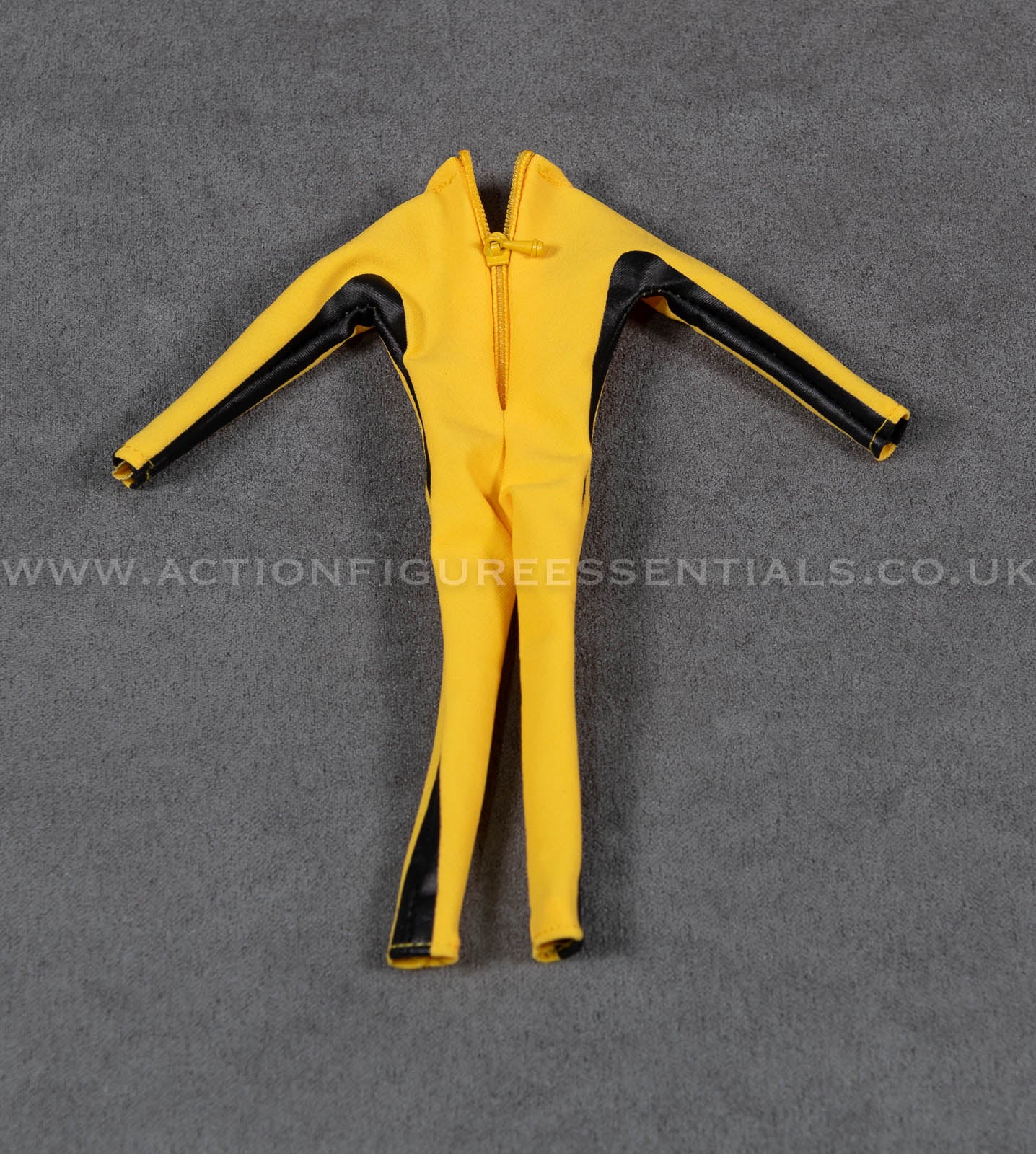 1/12 Scale Yellow Martial Arts Jumpsuit Outfit for Action Figures Custom Clothing