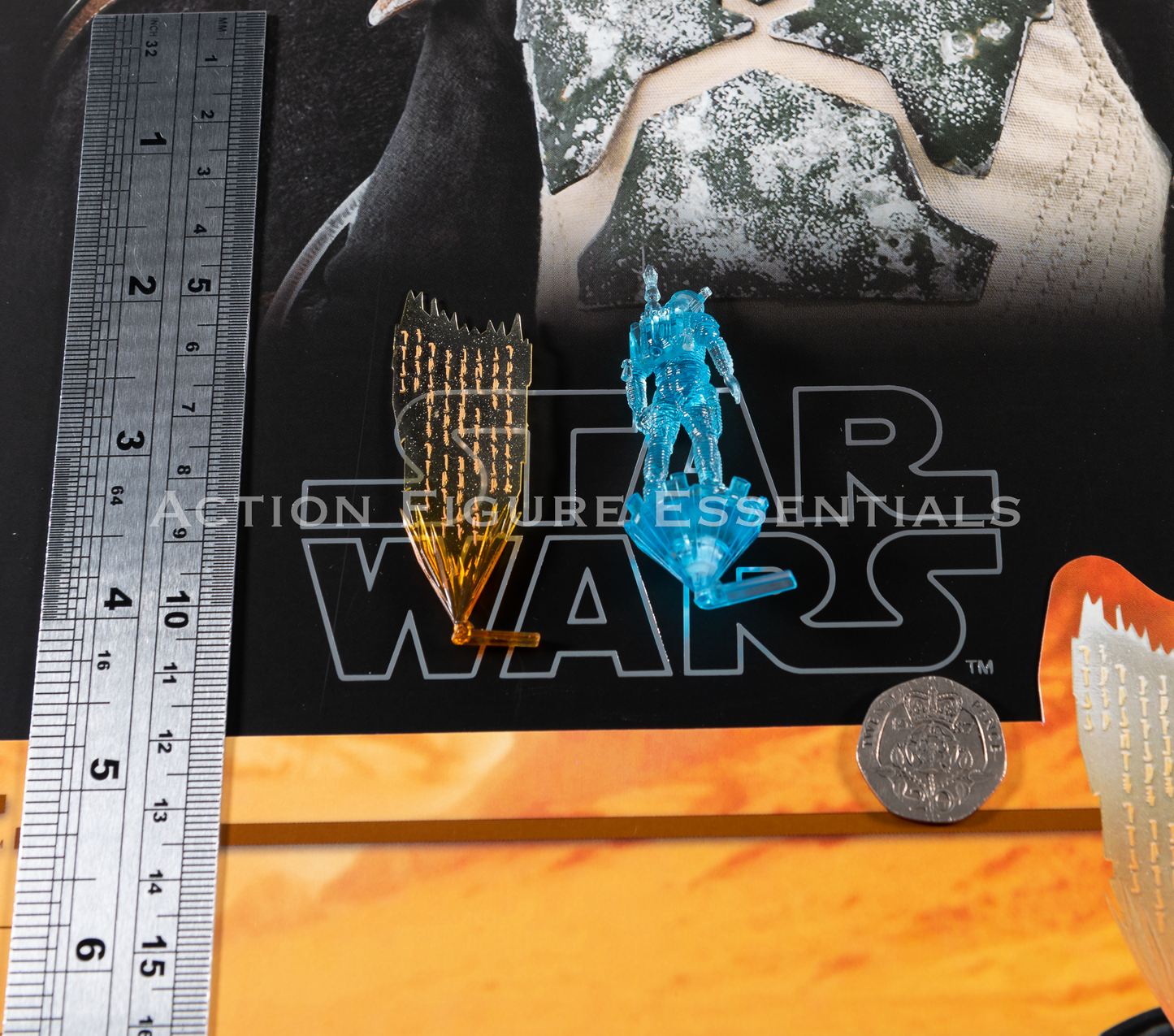 Hot Toys Star Wars Boba Fett Exclusive Hologram & Chain Code 1/6 Figure Part TMS034