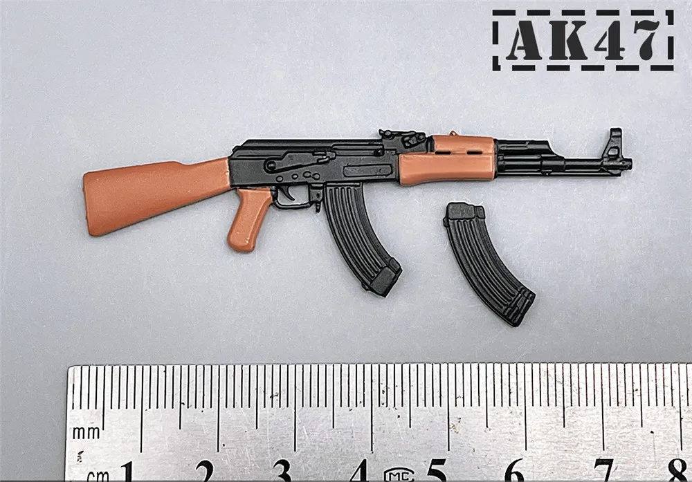 1/12 Scale Action Figure Weapons – Individual Mini Gun Models for 6” Figures