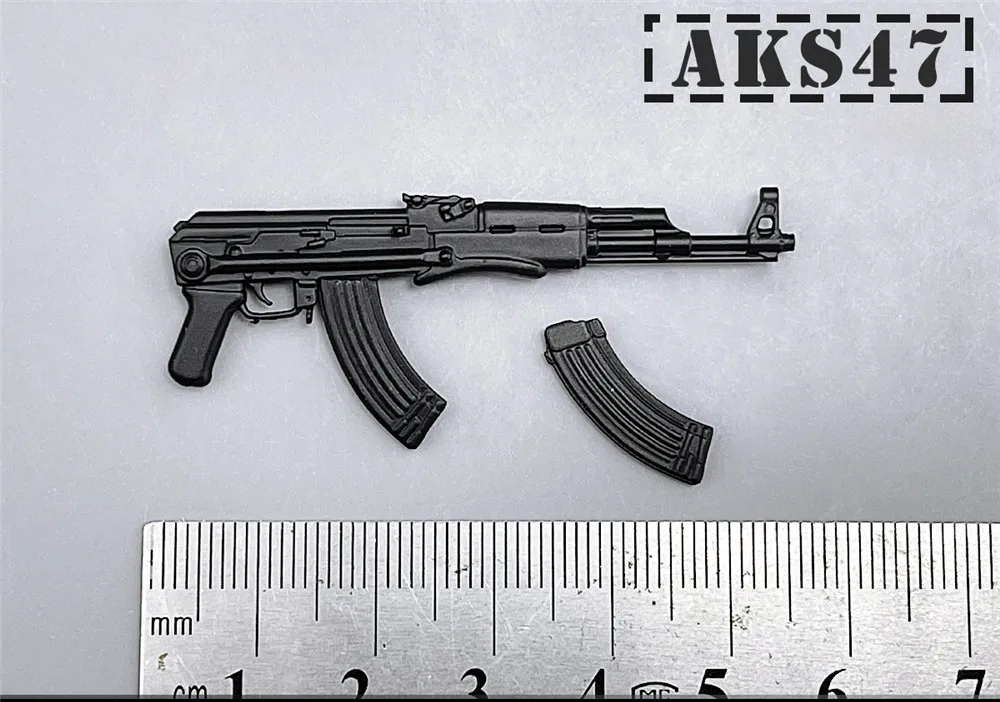1/12 Scale Action Figure Weapons – Individual Mini Gun Models for 6” Figures
