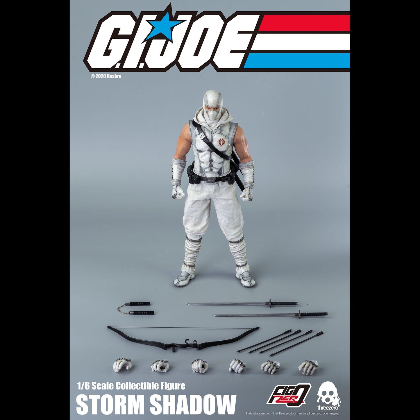 G.I. Joe Storm Shadow Collectible Figure Threezero 1/6 Scale Action Figure