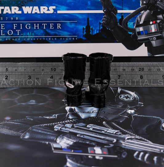 Hot Toys MMS798 TIE Fighter Pilot black Imperial boots original Star Wars 1/6 scale parts