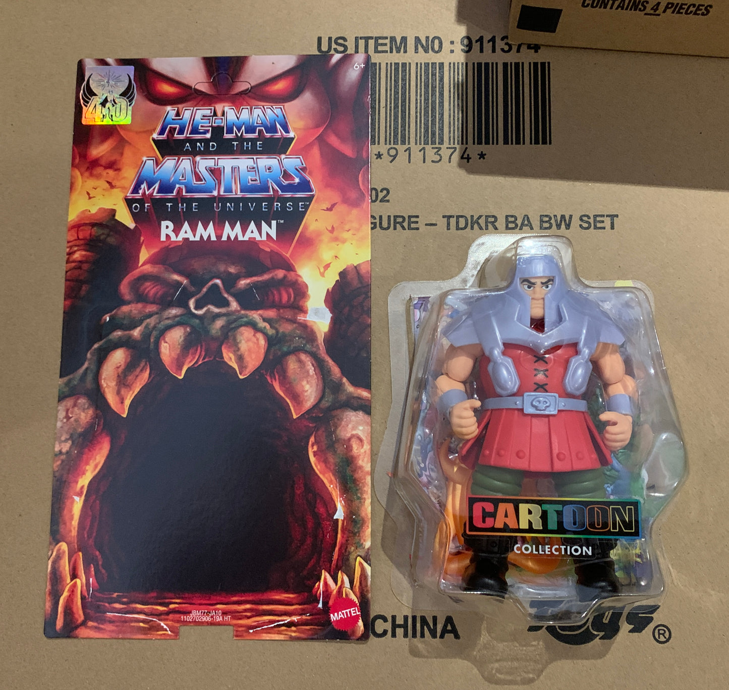 Masters Of The Universe Ram Man - Origins (Cartoon Collection) 5.5-Inch Action Figure Mattel Damaged Packaging