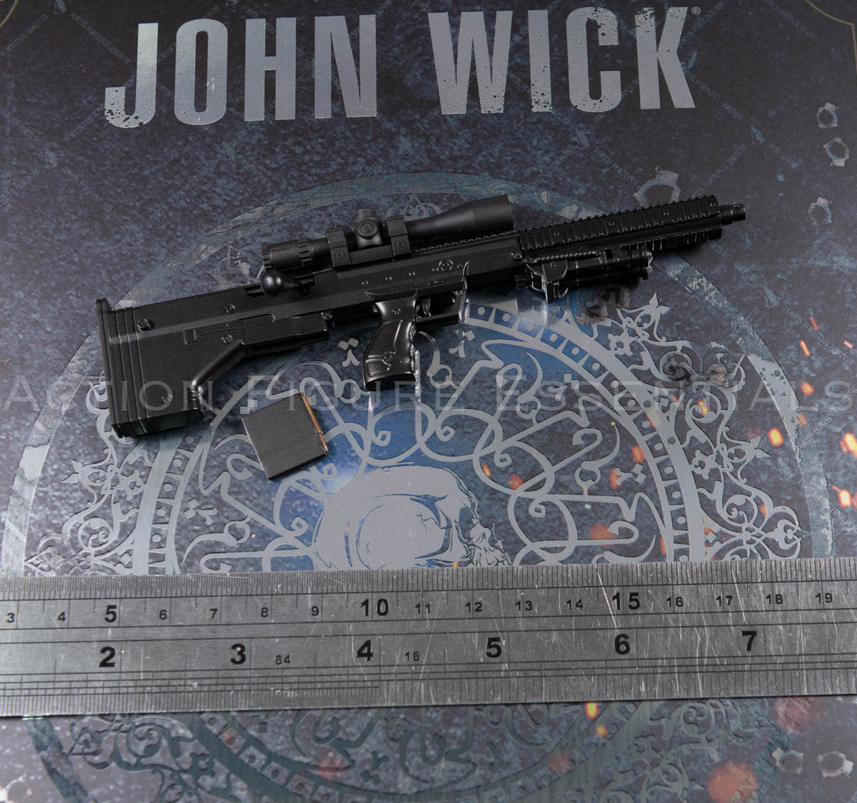 Hot Toys John Wick MMS832 Scoped Tactical Rifle with Removable Magazine – 1/6 Scale – image 8