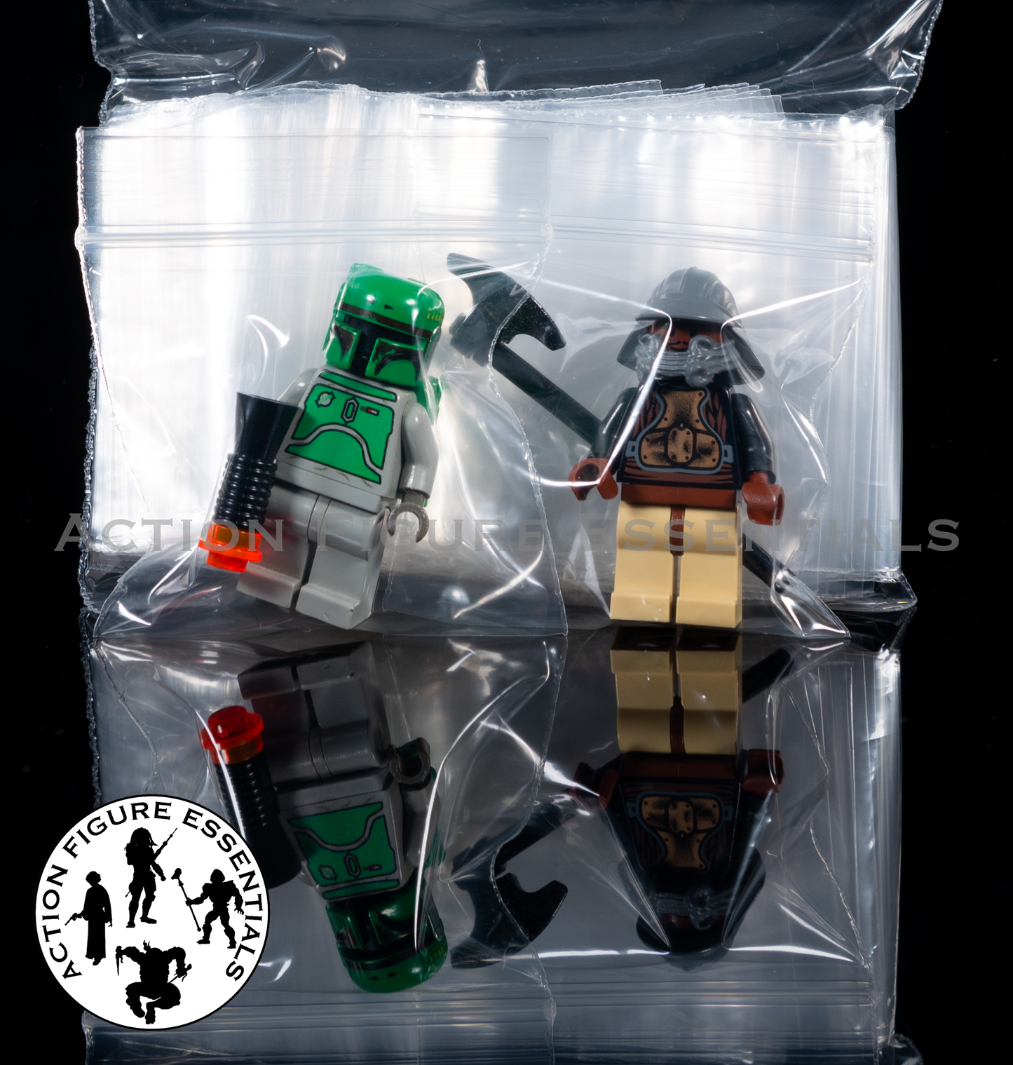 100 Acid Free Storage Bags for LEGO Minifigures, Accessories & Small Collectibles 55x55mm