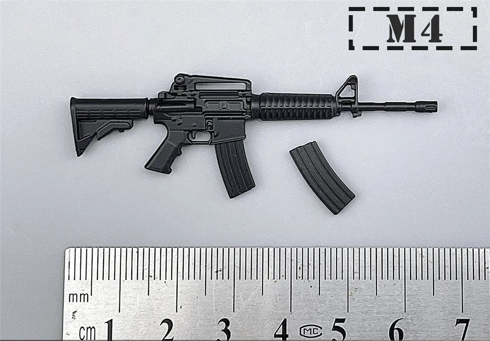 1/12 Scale Action Figure Weapons – Individual Mini Gun Models for 6” Figures