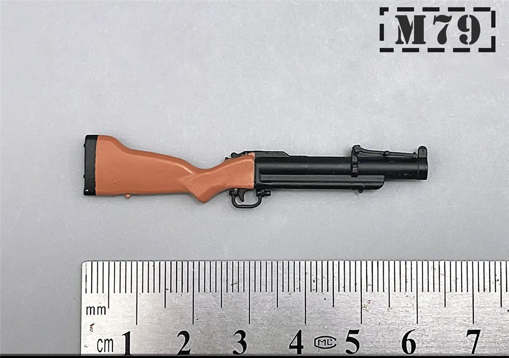 1/12 Scale Action Figure Weapons – Individual Mini Gun Models for 6” Figures
