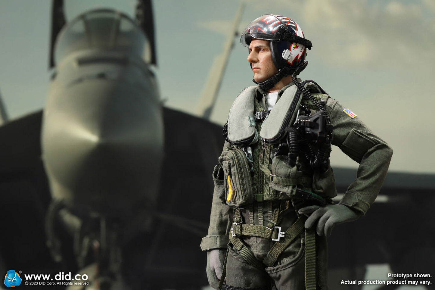 DID - Top Gun - MA80170 US Navy F/A-18E Pilot – Captain Mitchell - 1:6 Scale Action Figure