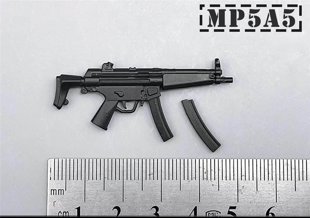1/12 Scale Action Figure Weapons – Individual Mini Gun Models for 6” Figures