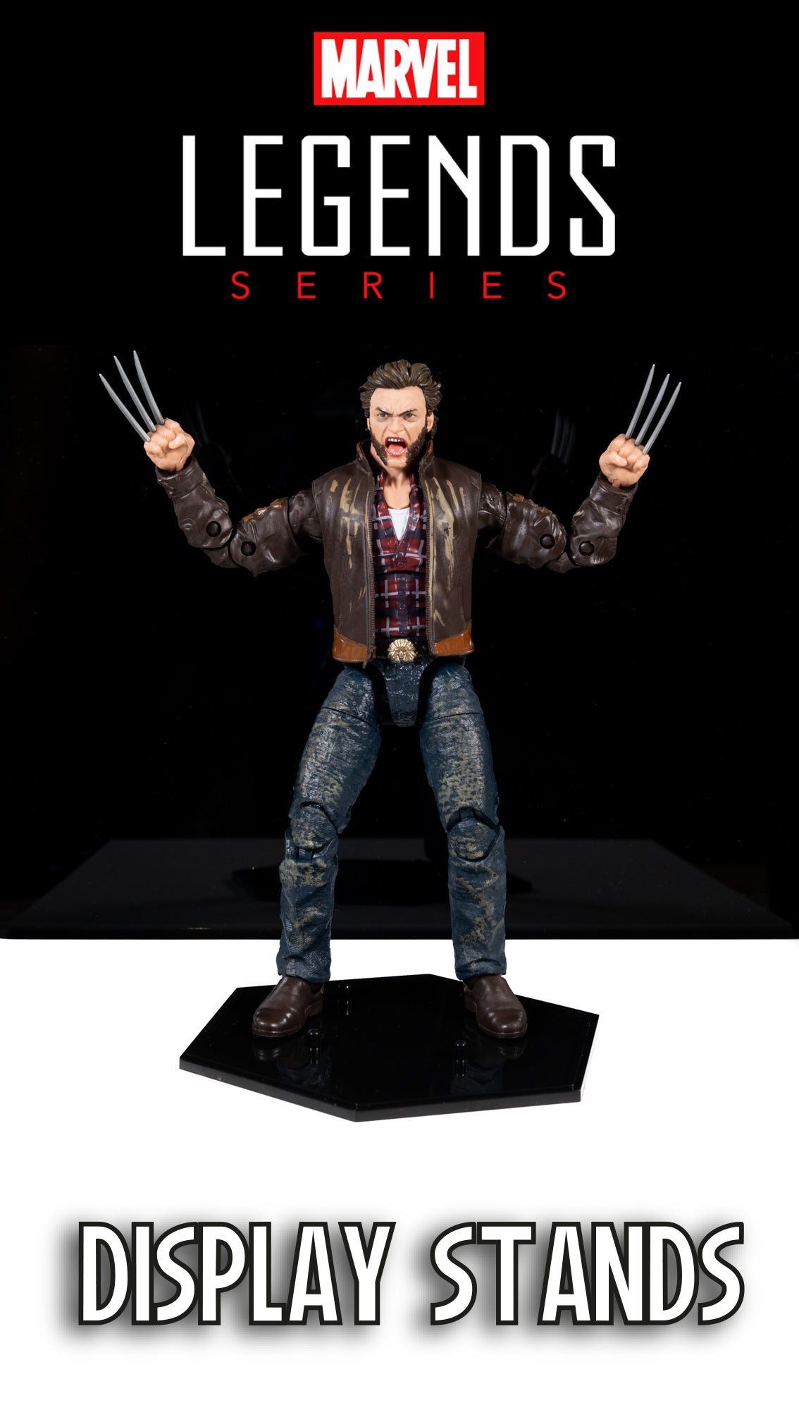 MARVEL Legends - Display Stands - Available in Clear or Black -