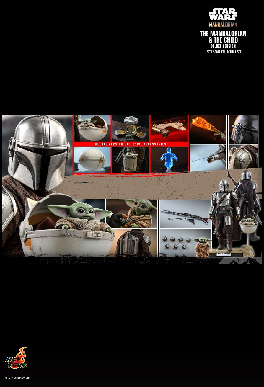 Hot Toys 1:6 - Mandalorian and The Child (Grogu) - Deluxe Set - TMS015 - Star Wars