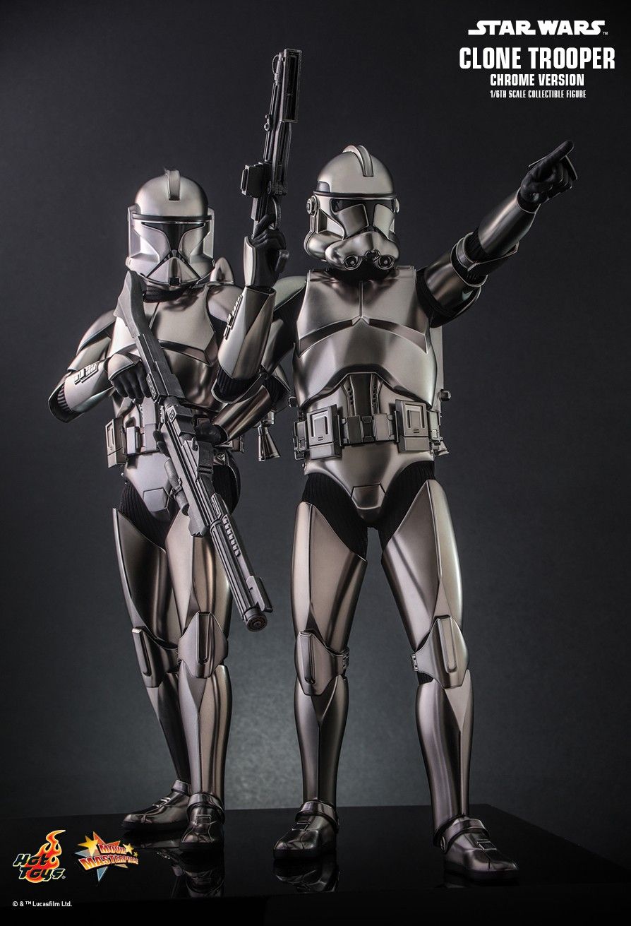 Hot Toys 1:6 - Clone Trooper - Chrome - Exclusive - MMS643 - Star Wars