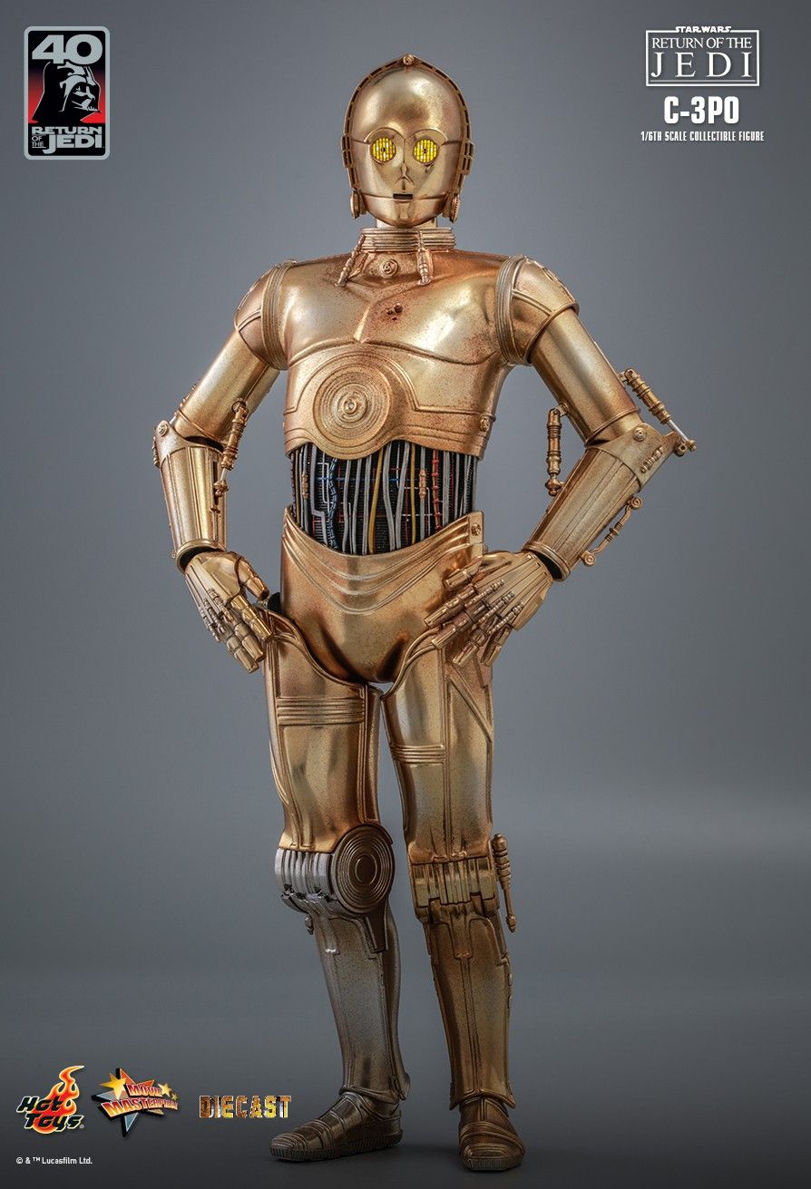 Hot Toys 1:6 - C-3P0 (C3P0) (See-Threepio) - Return of The Jedi - 40th Anniversary - MMS701D56 - Star Wars