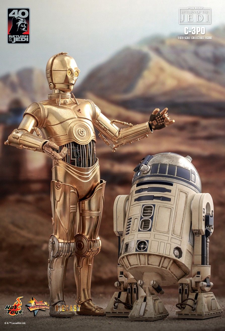 Hot Toys 1:6 - C-3P0 (C3P0) (See-Threepio) - Return of The Jedi - 40th Anniversary - MMS701D56 - Star Wars