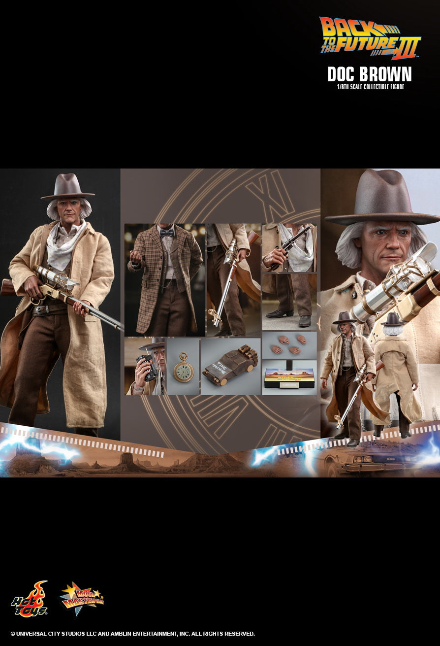 Hot Toys 1:6 - Doc Brown - Back To The Future III - MMS617
