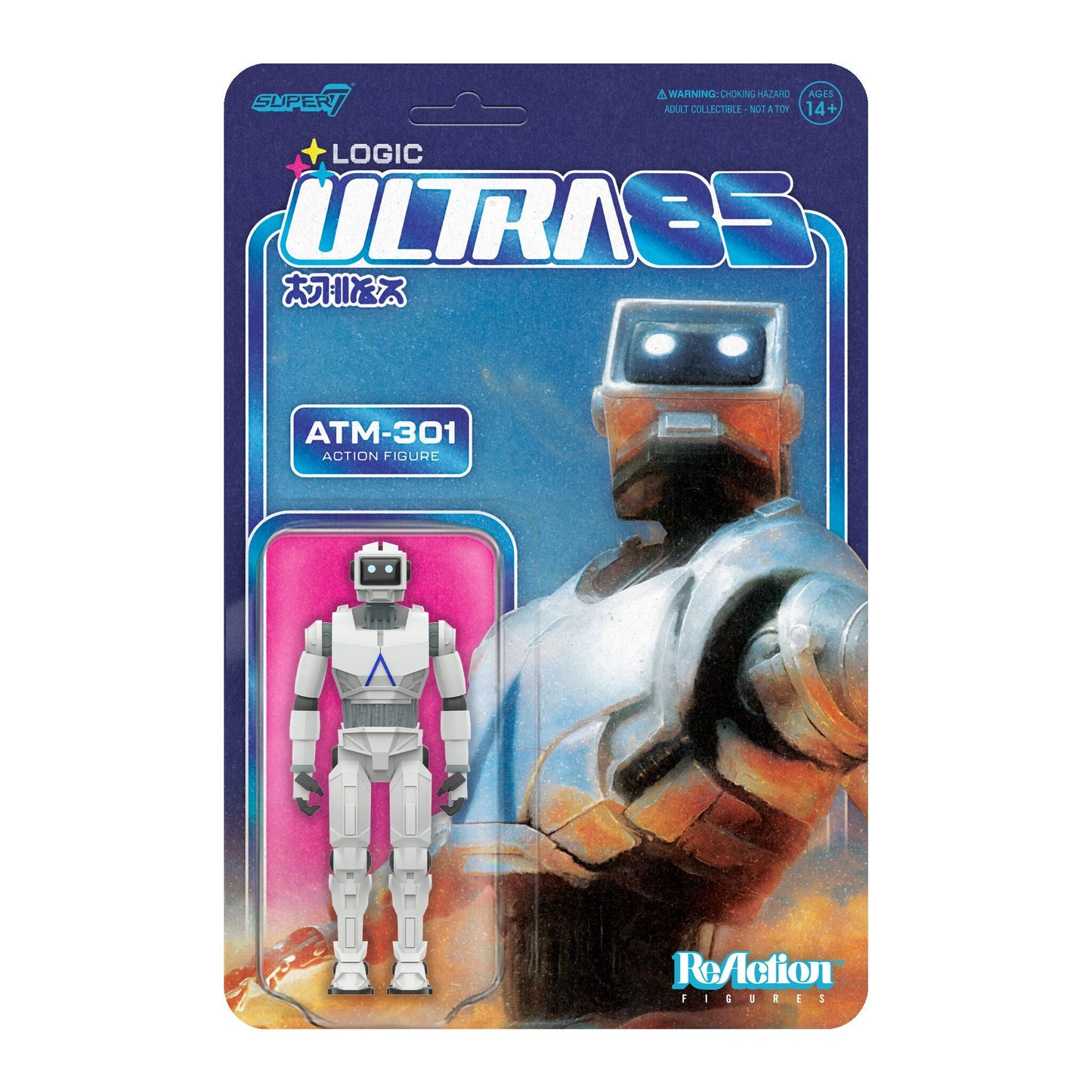 Logic - ATM-301 - Ultra 85 - Super7 Reaction Figure - Retro Style Action Figure